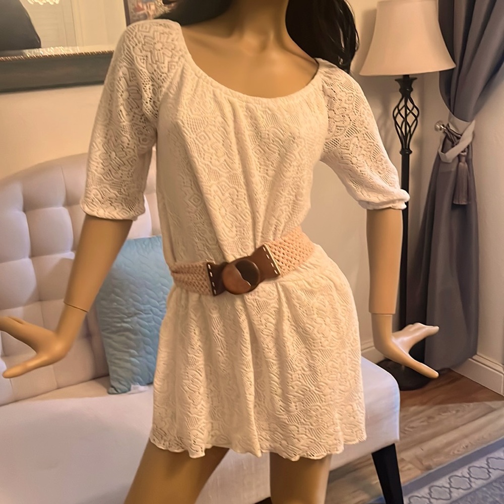 White lace dress